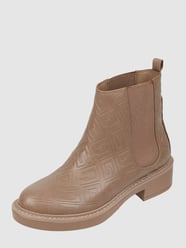 Buty chelsea z logo model ‘Taffeta’ od Guess Szary - 5