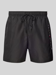 Badeshorts mit elastischem Bund Modell 'ORIGINAL' von Tommy Hilfiger Schwarz - 11