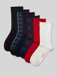 Socken mit Label-Detail im 6er-Pack von Lauren Ralph Lauren Schwarz - 40