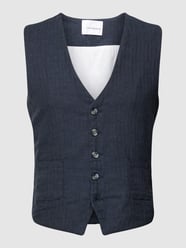 Weste mit Strukturmuster von Lindbergh Blau - 34