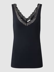 Podkoszulka z koronką model ‘Cotton Lace’ od Hanro Czarny - 42
