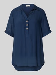 Bluzka o kroju relaxed fit z mieszanki wiskozy z wykładanym kołnierzem od Apricot - 24