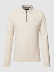 Shirt met lange mouwen en schipperskraag, model 'HONEYCOMB' van Tommy Hilfiger Wit - 16