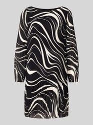 Loose fit plisséjurk met all-over motief van s.Oliver BLACK LABEL - 10