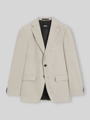 Slim Fit Sakko aus Wolle mit Brusttasche von BOSS Beige - 5