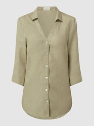 Linnen blouse van Christian Berg Woman Groen - 47