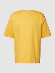 Oversized T-shirt van katoen met ronde hals van Tom Tailor Denim Geel - 27