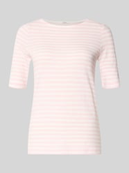 T-shirt o kroju relaxed fit z czystej bawełny od s.Oliver RED LABEL Fuksjowy - 19