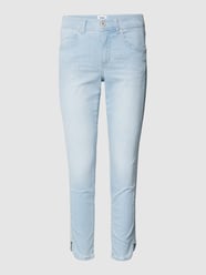 Jeans mit Label-Patch Modell 'ORNELLA' von Angels Blau - 37