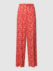 Broek met all-over motief, model 'Zaya' van Soaked in Luxury Rood - 19