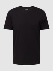 T-Shirt mit Label-Detail Modell 'ASPEN' von Selected Homme Schwarz - 8