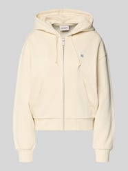 Sweatjack met Kangoeroezak van Carhartt Work In Progress Beige - 12