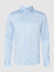 Slim Fit Business-Hemd aus Twill von Eterna Slim Fit Blau - 10