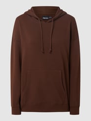 Hoodie mit überschnittenen Schultern Modell 'Chilli' von Pieces Braun - 14