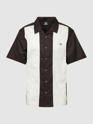 Vrijetijdsoverhemd met labelpatch, model 'WESTOVER' van Dickies Bruin - 11