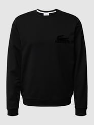 Sweatshirt mit Label-Print von Lacoste Schwarz - 18