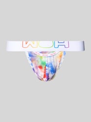 G-string o kroju slim fit z nadruk z logo model 'Sexy Fun' od WOH - 2