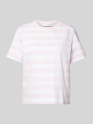 T-shirt met ronde hals, model 'ESSENTIAL' van Selected Femme Roze - 4