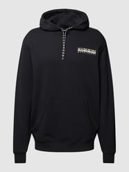 Hoodie met kangoeroezak, model 'MATAJE' van Napapijri Grijs / zwart - 38