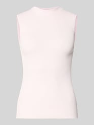 Slim fit top met mock-neck model 'FESKIES' van BOSS Fuchsia - 33