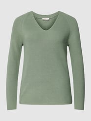 Gebreide pullover met V-hals van s.Oliver RED LABEL Groen - 47