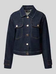 Jeansjacke mit Brustpattentaschen von comma Blau - 32