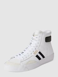 High Top Sneaker mit Kontraststreifen von Polo Ralph Lauren Weiß - 43