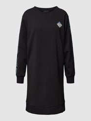 Knielange jurk met galonstrepen van ARMANI EXCHANGE Zwart - 28