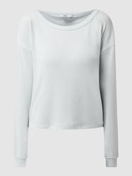 Kort sweatshirt van PAMELA X NA-KD REBORN van viscosemix – exclusief bij ons van NA-KD Blauw - 47