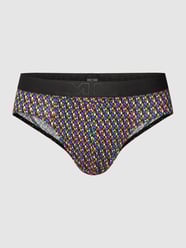 Slip met all-over motief, model 'RICARDO' van HOM Grijs / zwart - 25