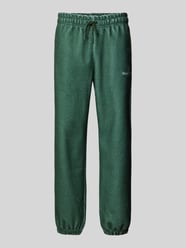 Relaxed Fit Sweatpants mit Label-Stitching Modell 'COMO' von SERGIO TACCHINI Grün - 13