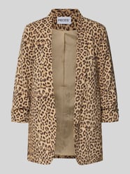 Regular Fit Longblazer mit Allover-Muster Modell 'BOSELLA' von PIECES - 10