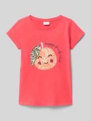 T-shirt o linii a z czystej bawełny od s.Oliver RED LABEL - 1