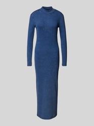 Maxikleid mit Feinripp Modell 'VALERIE' von Only Blau - 11