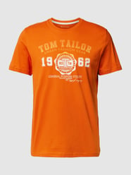 T-Shirt mit Label-Print von Tom Tailor Orange - 27