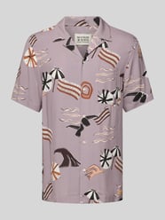 Regular fit vrijetijdsoverhemd met halflange mouwen van Scotch & Soda Fuchsia - 46