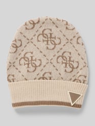 Beanie met labelpatch, model 'MARZIA' van Guess Activewear Beige - 47