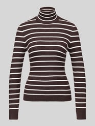 sweter z golfem w kroju slim fit z mieszanka wiskozy model 'KAROL' od ONLY - 23