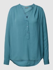 Blusenshirt mit V-Ausschnitt von Montego Blau - 10