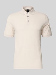 Koszulka polo o kroju slim fit z fakturowanym wzorem od bugatti - 38
