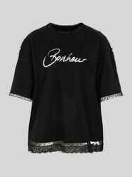 T-Shirt mit Glitzer-Schriftzug von Marc Cain - 46