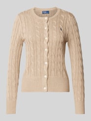 Strickjacke mit Knopfleiste von Polo Ralph Lauren Beige - 8