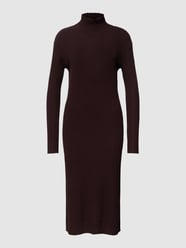 Midi-jurk met opstaande kraag, model 'VALES' van Tiger Of Sweden Bruin - 45