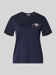 T-shirt met ronde hals en labelstitching van GANT - 34