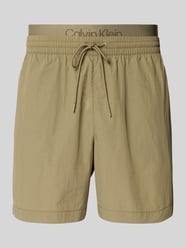 Regular Fit Badeshorts im Double-Layer-Look von Calvin Klein Underwear Grün - 13