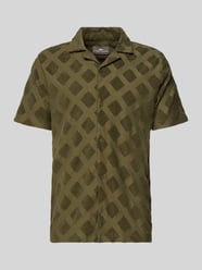 Slim Fit Poloshirt mit Strukturmuster von Fynch-Hatton - 24