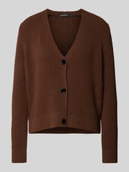 Gebreide cardigan met V-hals van Marc Cain Bruin - 40