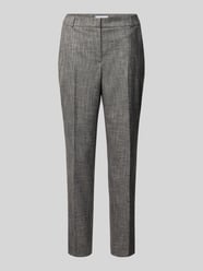 Spodnie materiałowe o kroju slim fit z mieszanki wiskozy w kant od comma - 13