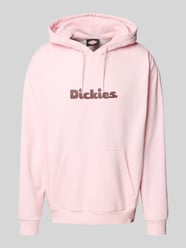 Hoodie met labelprint, model 'SLAYDEN' van Dickies Fuchsia - 11