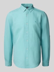 Regular Fit Leinenhemd mit Button-Down-Kragen von Lerros - 22